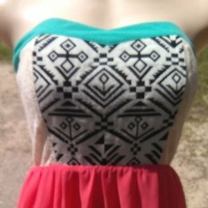 Fab'rik Dress Strapless Womens Medium